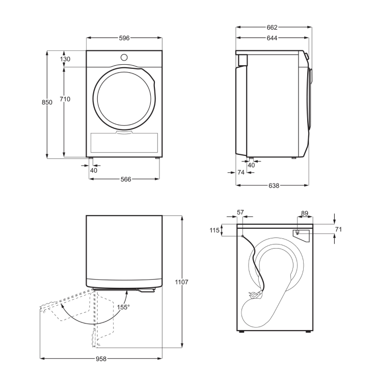 Сушильная машина Electrolux EW7DX385AP 4