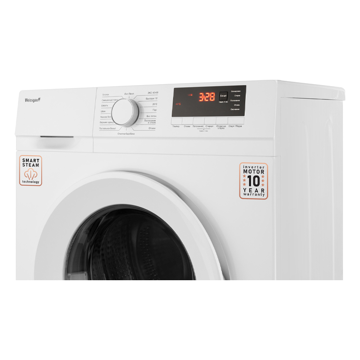 Стиральная машина с фронтальной загрузкой Weissgauff WM 46127 DC Inverter Steam 6