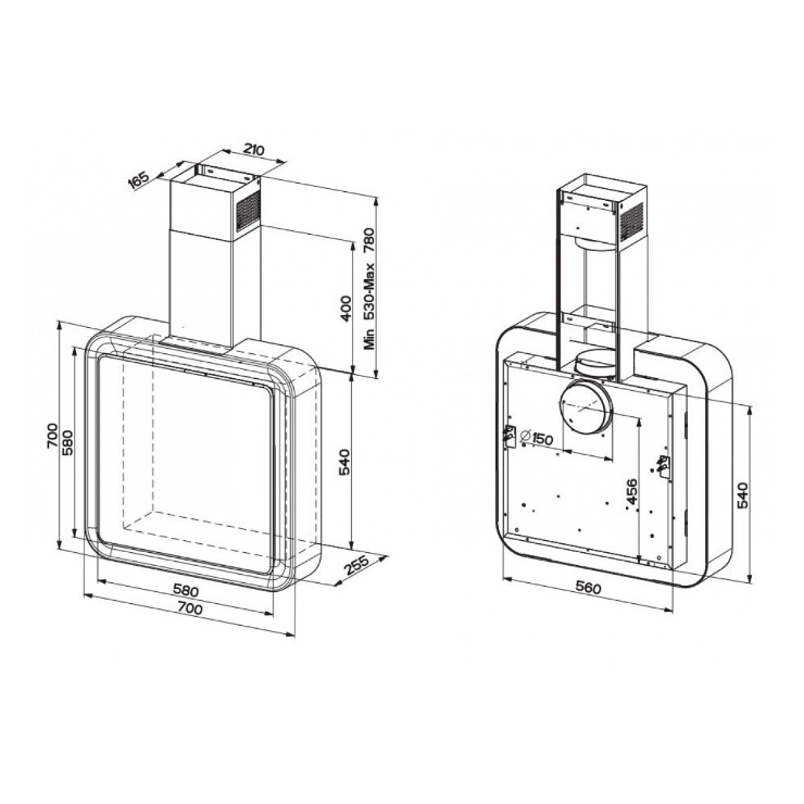 Вытяжка Faber PYANA NAUTILUS WH A70 3