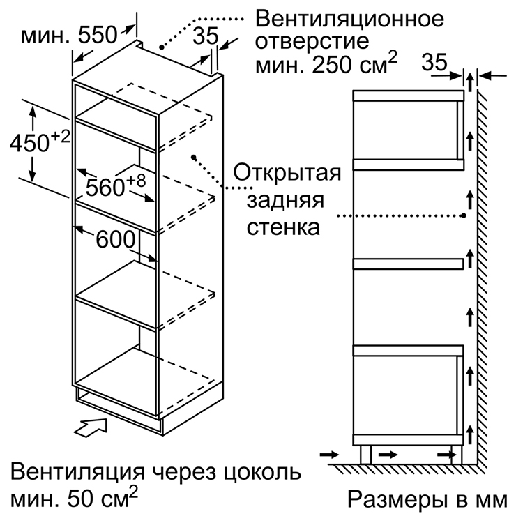 Микроволновая печь встраиваемая Bosch CMA585MB0 5