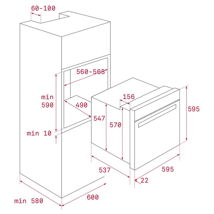 Электрический духовой шкаф TEKA HLB 8600 LONDON BRICK 4
