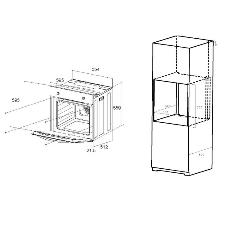 Электрический духовой шкаф MAUNFELD EOEC.586PBG 3