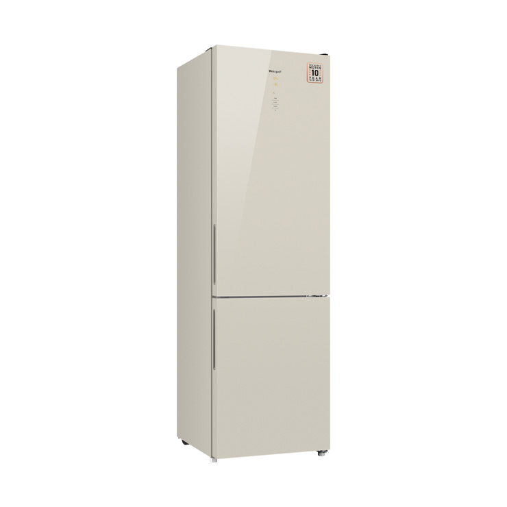 Холодильник Weissgauff WRK 2000 D Full NoFrost Inverter Beige Glass 4