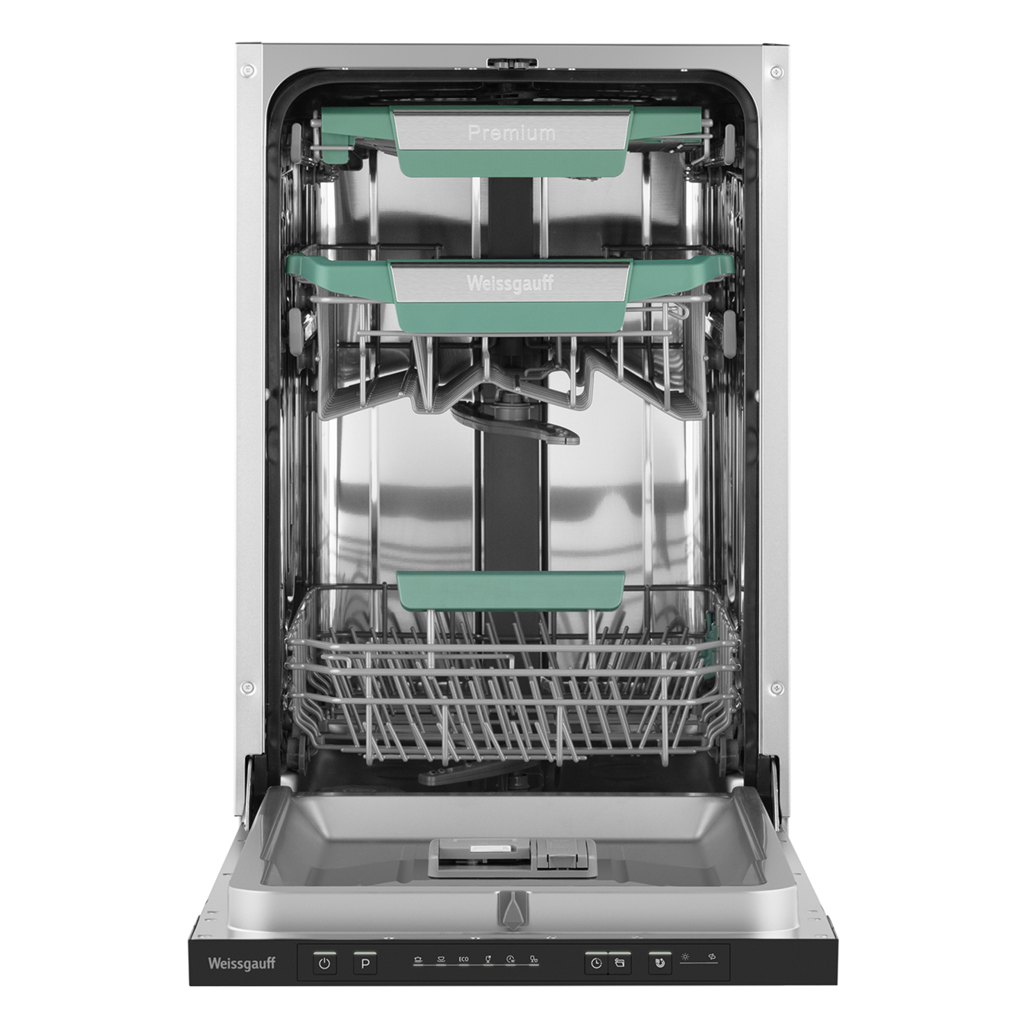 Встраиваемая посудомоечная машина Weissgauff BDW 4536 D Inverter AutoOpen Infolight 3