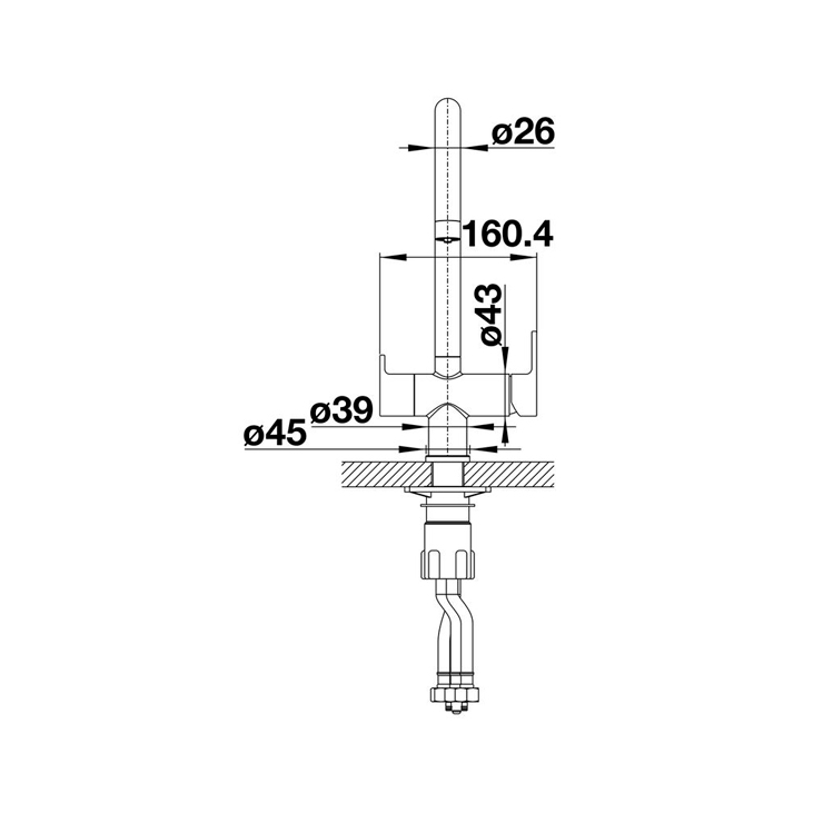Смеситель Blanco TRIMA нержавеющая сталь UltraResist 525820 3