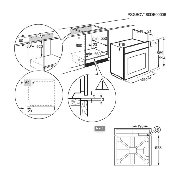 Электрический духовой шкаф Electrolux OEM3H50K 4