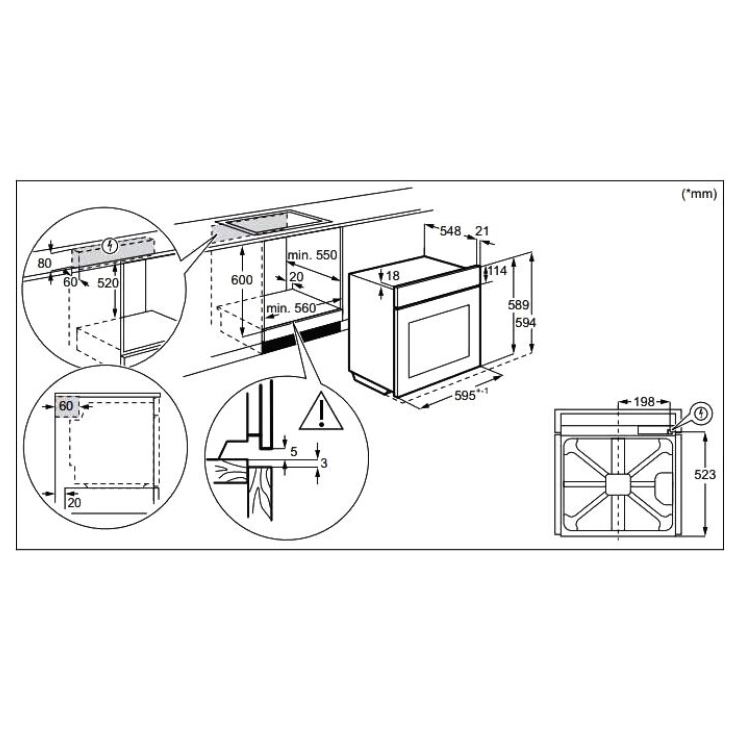 Электрический духовой шкаф Electrolux OKE8C39WX 2
