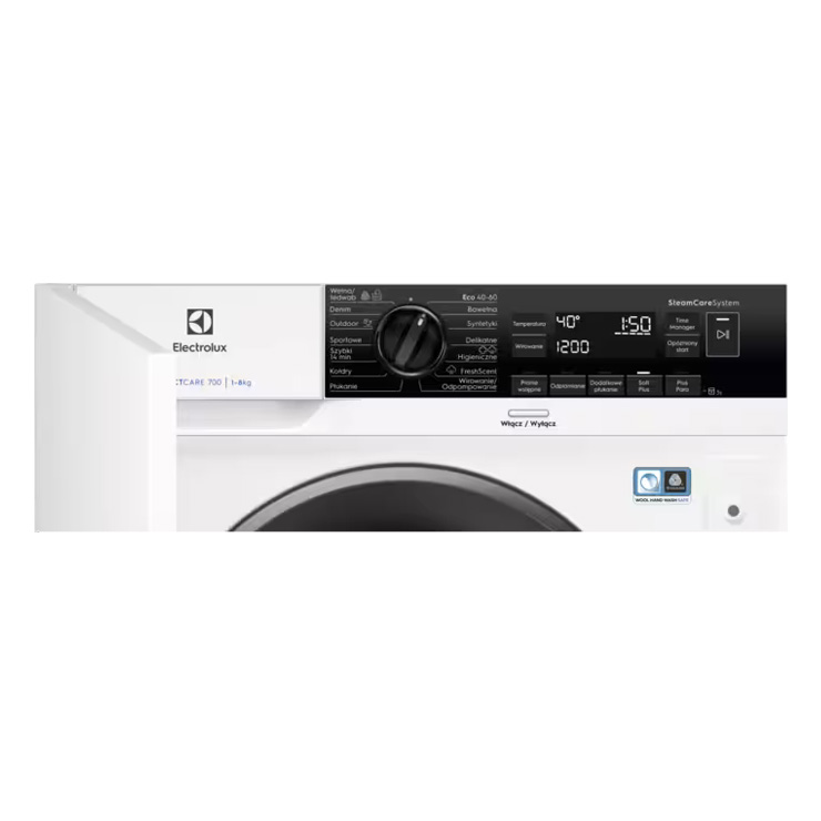 Встраиваемая стиральная машина с фронтальной загрузкой Electrolux EW7N7F348SIP 2
