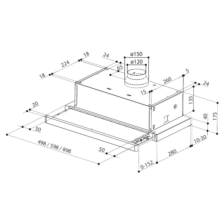 Вытяжка Faber FLEXA AM/X A60 3