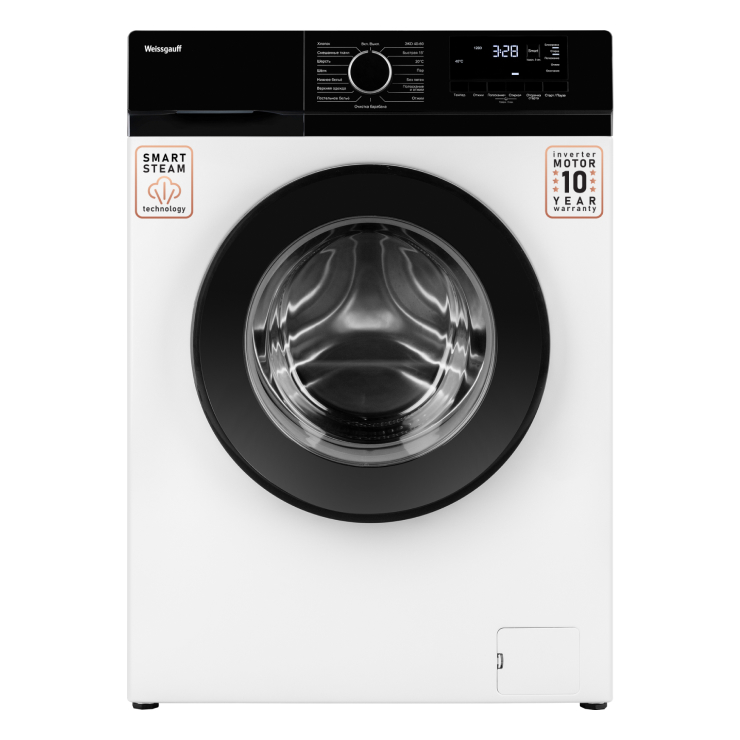 Стиральная машина с фронтальной загрузкой Weissgauff WM 45127 DC Inverter Steam