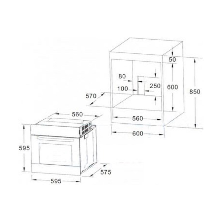 Электрический духовой шкаф Akpo PEA 7008 MED01 WH 5