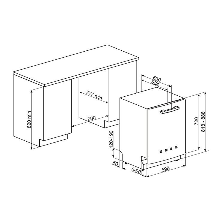 Встраиваемая посудомоечная машина Smeg ST2FABRD2 3
