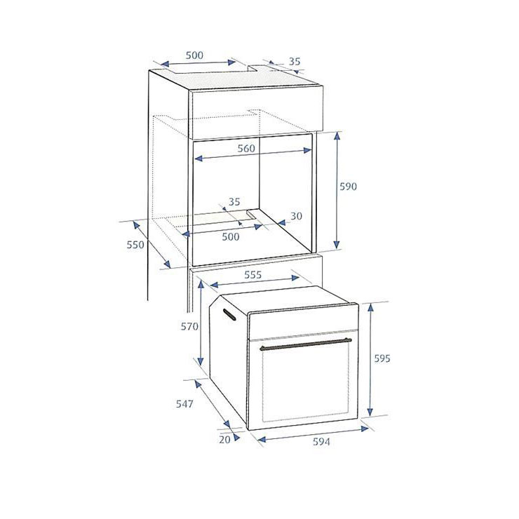 Электрический духовой шкаф Beko BIE22301X 2