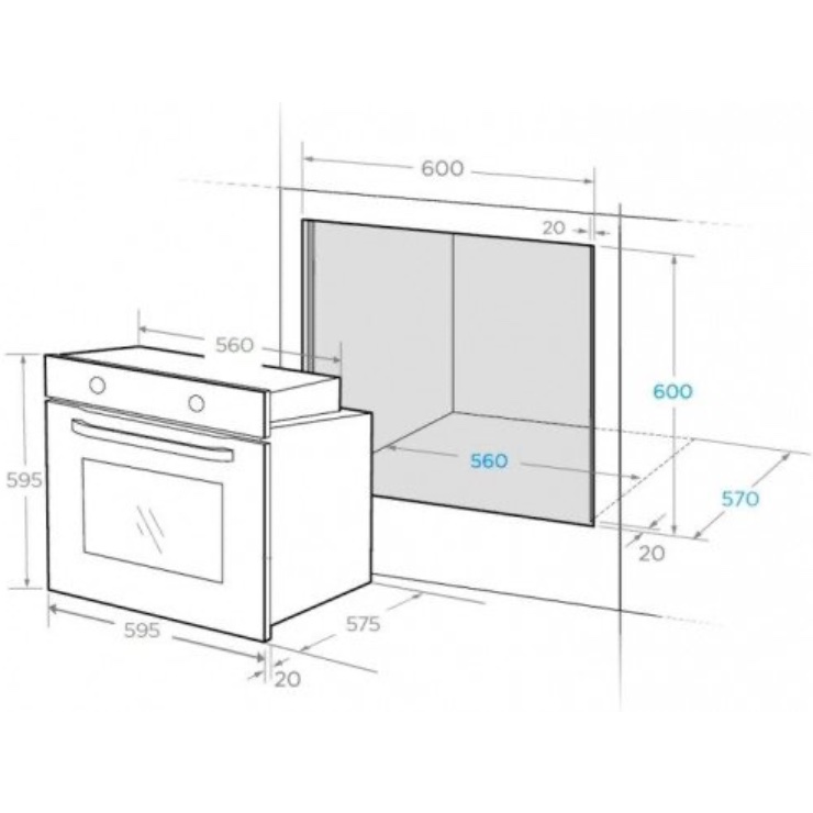 Электрический духовой шкаф MIDEA MO78101СGB 2