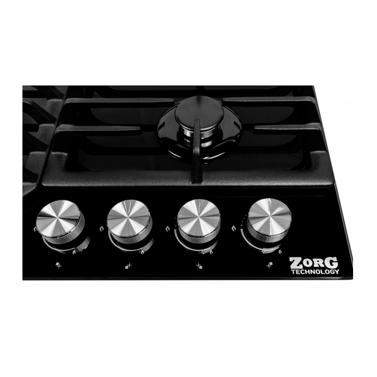 Газовая панель ZorG Technology BLC FDW rustical + black 4