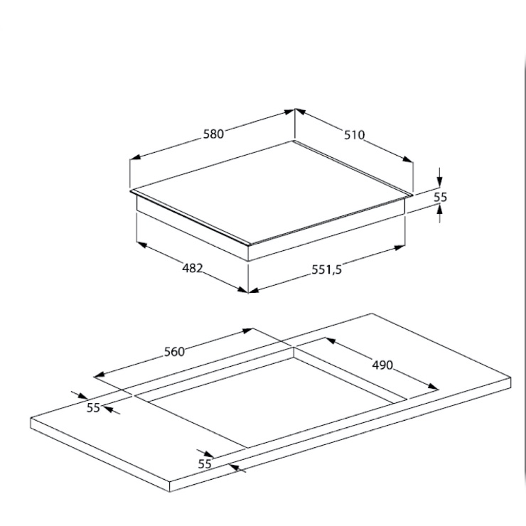 Индукционная панель Beko HII64400MT 3
