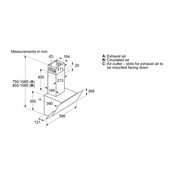 Вытяжка Bosch DWK065G60 5