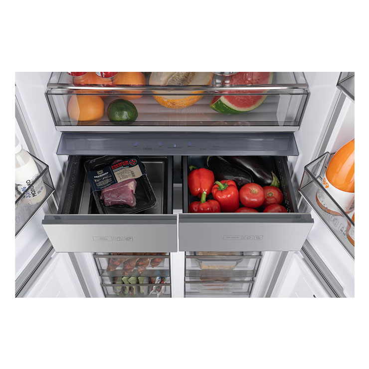 Холодильник Weissgauff WCD 590 Nofrost Inverter Premium Biofresh Dark Inox 6