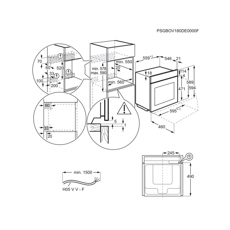 Электрический духовой шкаф Electrolux OEF5H70V 8