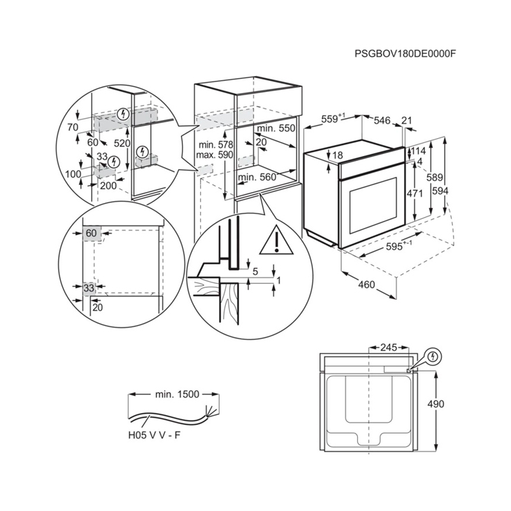 Электрический духовой шкаф Electrolux OEE6C71V 6