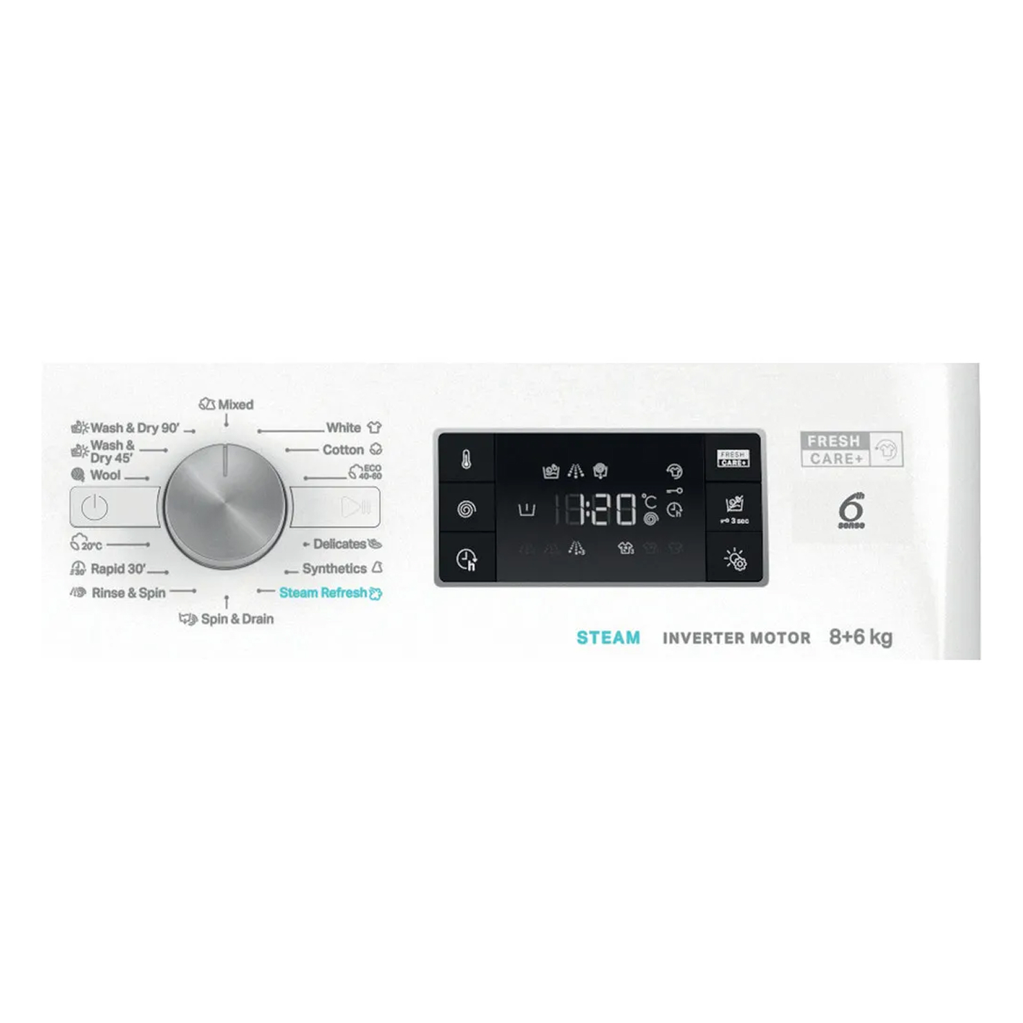 Стирально-сушильная машина Whirlpool FFWDB 864489 SV EE 4