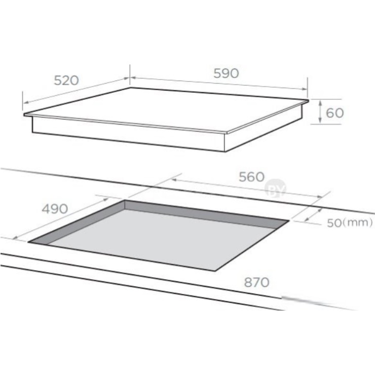 Индукционная панель MIDEA MIH 64721 FW 2