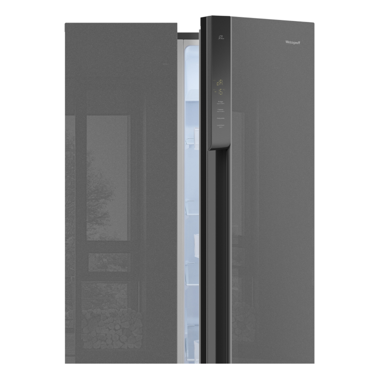 Холодильник Weissgauff WSBS 500 Inverter NoFrost Bru Steel Glass 6