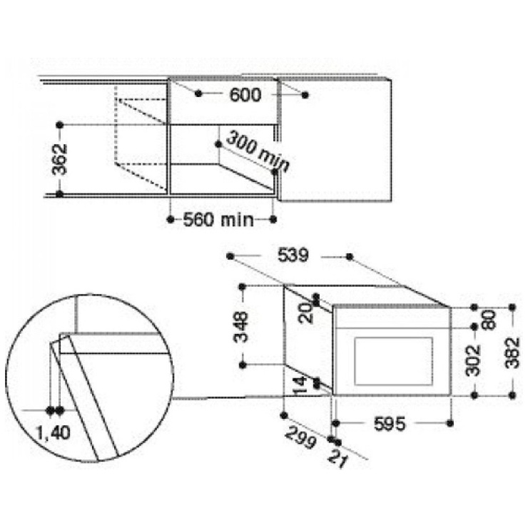 Микроволновая печь встраиваемая  Whirlpool AMW 439IX 3