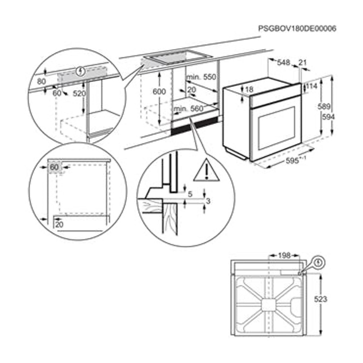 Электрический духовой шкаф Electrolux OPEB2520R 5