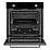 Газовый духовой шкаф Weissgauff WGO 706 D Black Glass 2