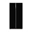 Холодильник Weissgauff WSBS 500 Inverter NoFrost Black Glass