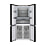 Холодильник Weissgauff WCD 590 Nofrost Inverter Premium Biofresh Inox 2