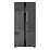 Холодильник Weissgauff WSBS 500 Inverter NoFrost Bru Steel Glass 2