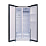 Холодильник Weissgauff WSBS 500 Inverter NoFrost Black Glass 2