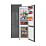 Холодильник Weissgauff WRK 195 D Full NoFrost Bru Steel Glass