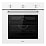 Газовый духовой шкаф Weissgauff WGO 702 White Glass